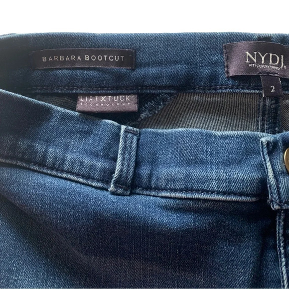 NYDJ Women’s Barbara Bootcut Blue Jeans Size 2 Lift Tuck Technology - Picture 4 of 11
